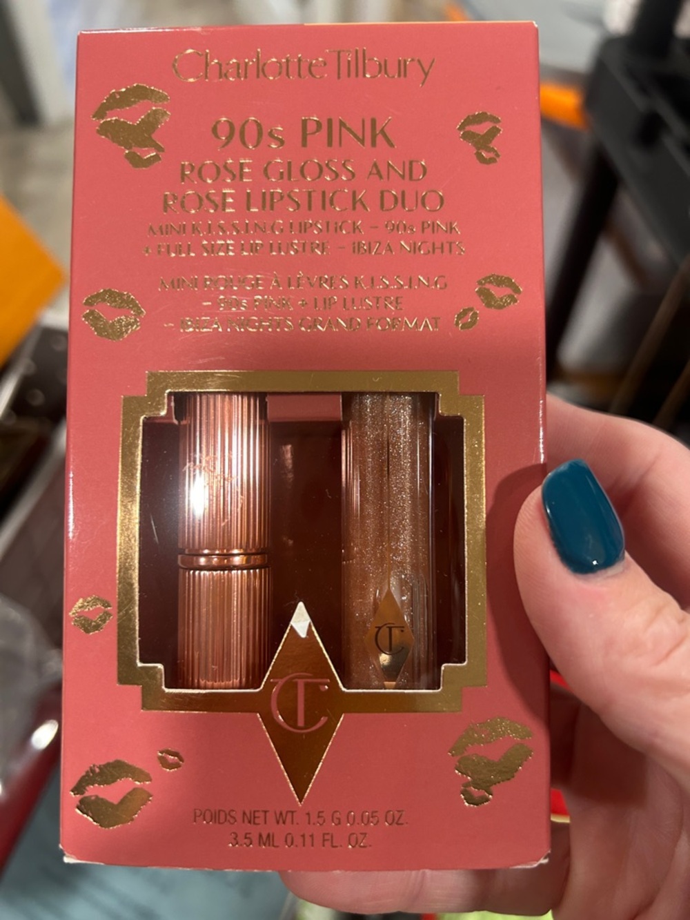 Charlotte Tilbury 90s Pink Rose Lipstick & Shimmer Gloss Duo - Pink